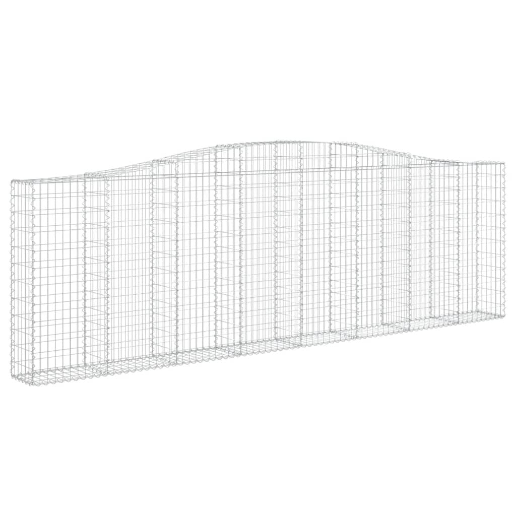 Arched Gabion Baskets 20 pcs 400x30x120/140 cm Galvanised Iron