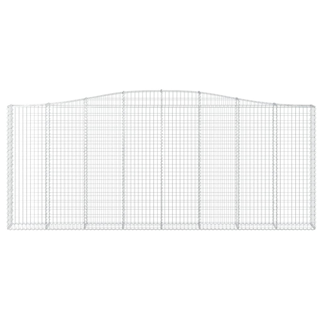 Arched Gabion Baskets 5 pcs 400x30x160/180 cm Galvanised Iron
