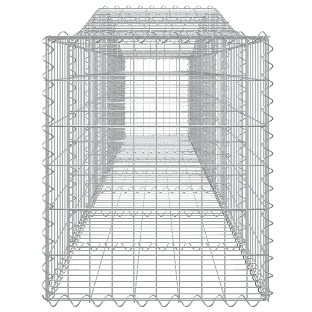 Arched Gabion Baskets 20 pcs 400x50x60/80 cm Galvanised Iron