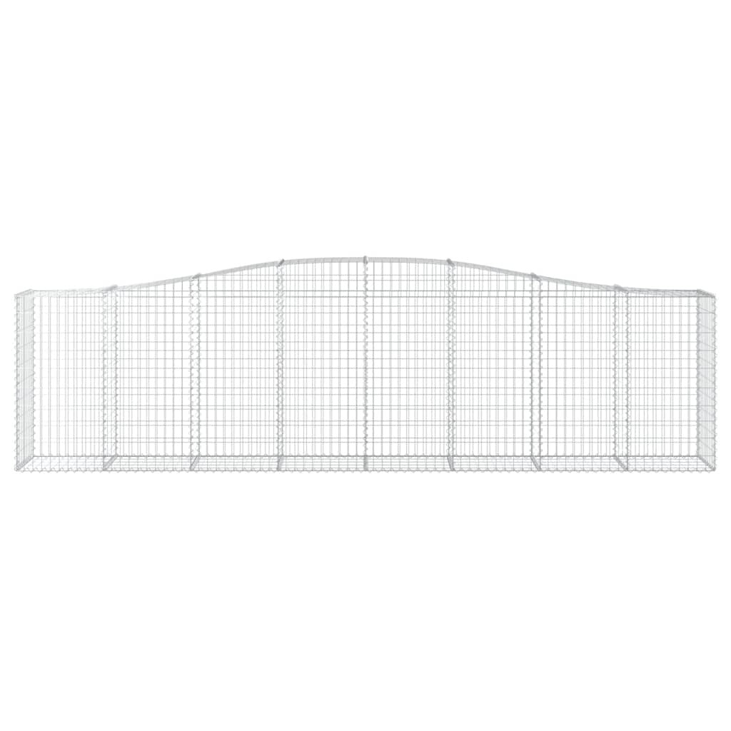 Arched Gabion Baskets 3 pcs 400x50x100/120 cm Galvanised Iron