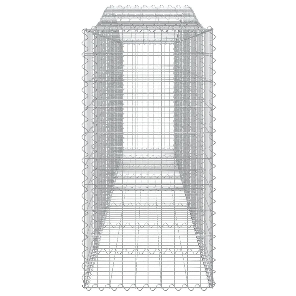 Arched Gabion Baskets 3 pcs 400x50x100/120 cm Galvanised Iron