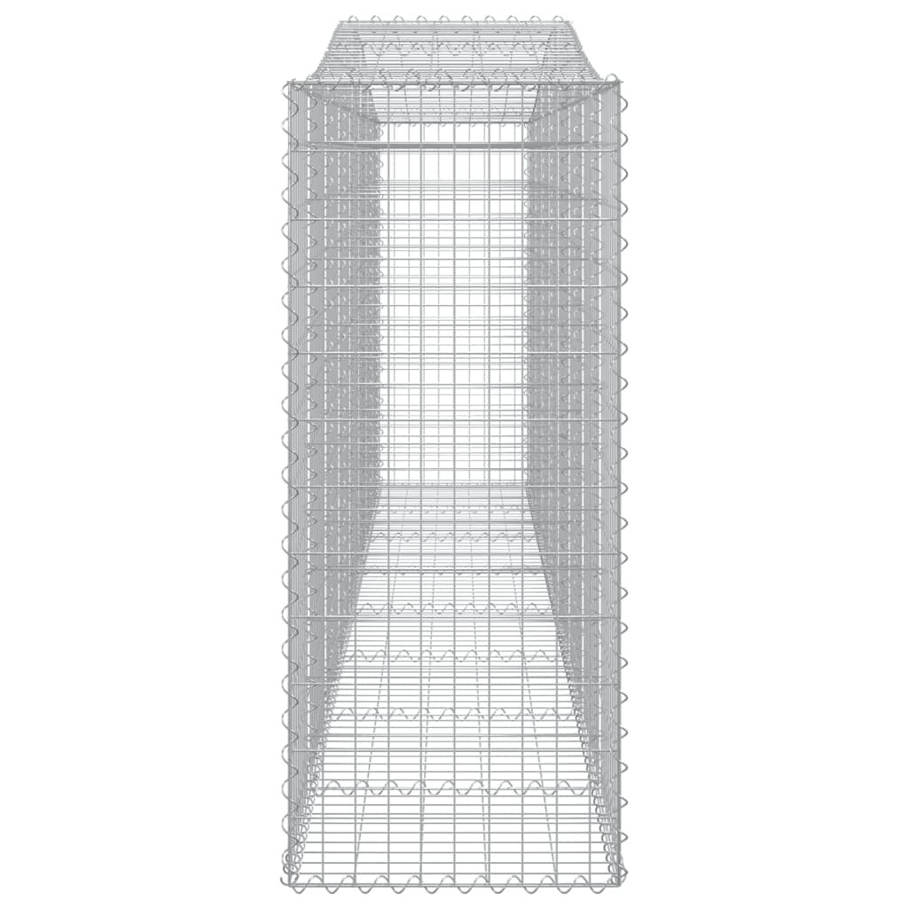 Arched Gabion Baskets 15 pcs 400x50x120/140 cm Galvanised Iron