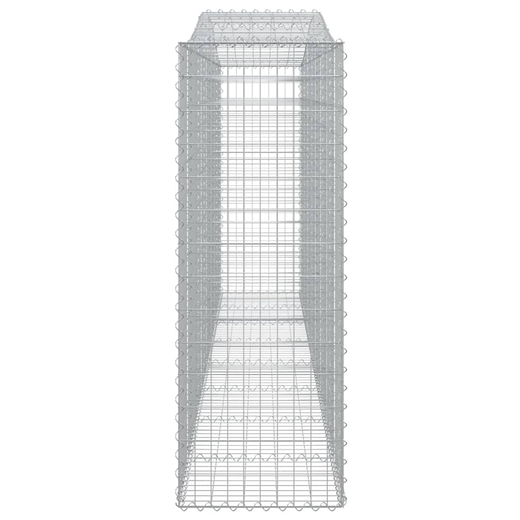 Arched Gabion Baskets 5 pcs 400x50x140/160 cm Galvanised Iron