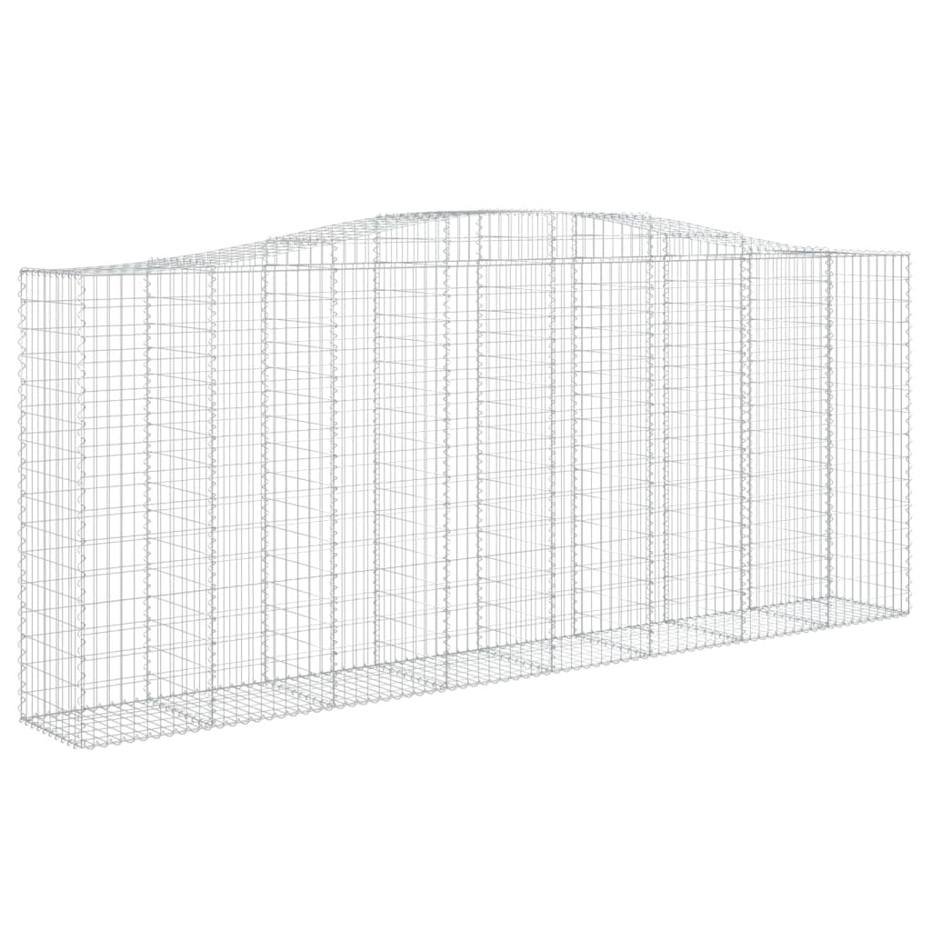 Arched Gabion Baskets 5 pcs 400x50x160/180 cm Galvanised Iron