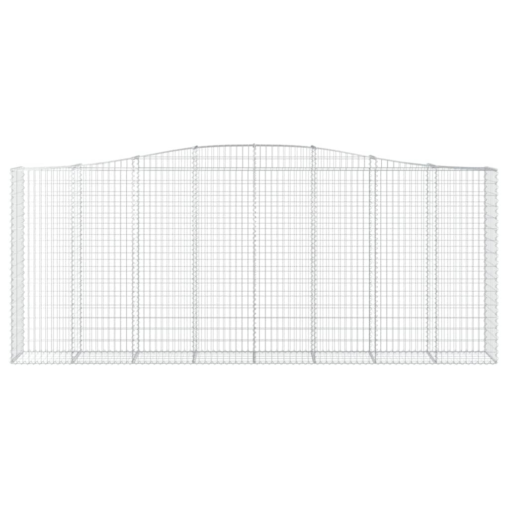 Arched Gabion Baskets 5 pcs 400x50x160/180 cm Galvanised Iron
