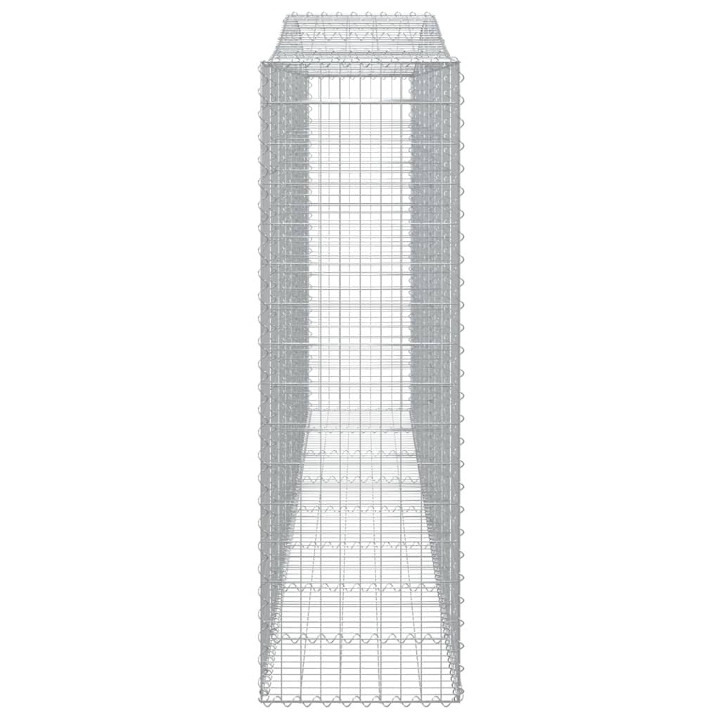 Arched Gabion Baskets 5 pcs 400x50x160/180 cm Galvanised Iron