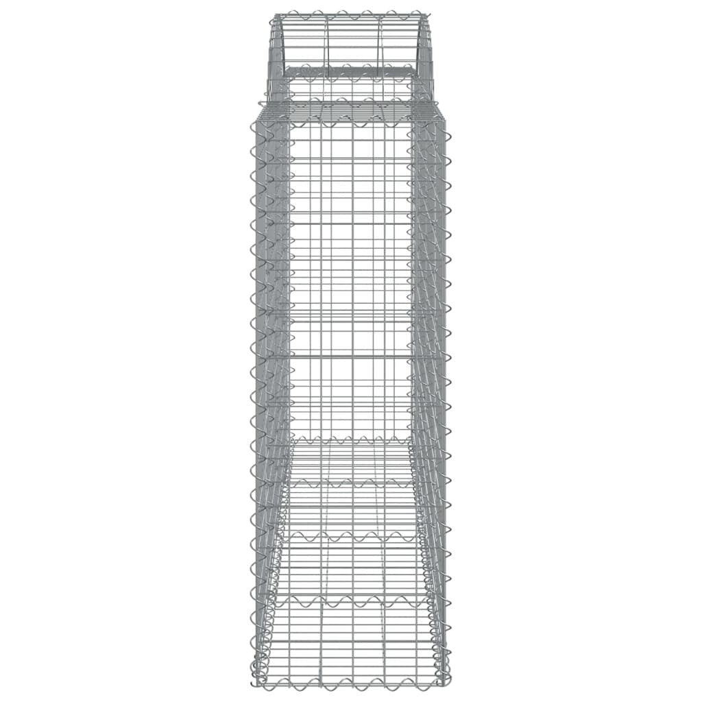 Arched Gabion Baskets 25 pcs 200x50x120/140 cm Galvanised Iron