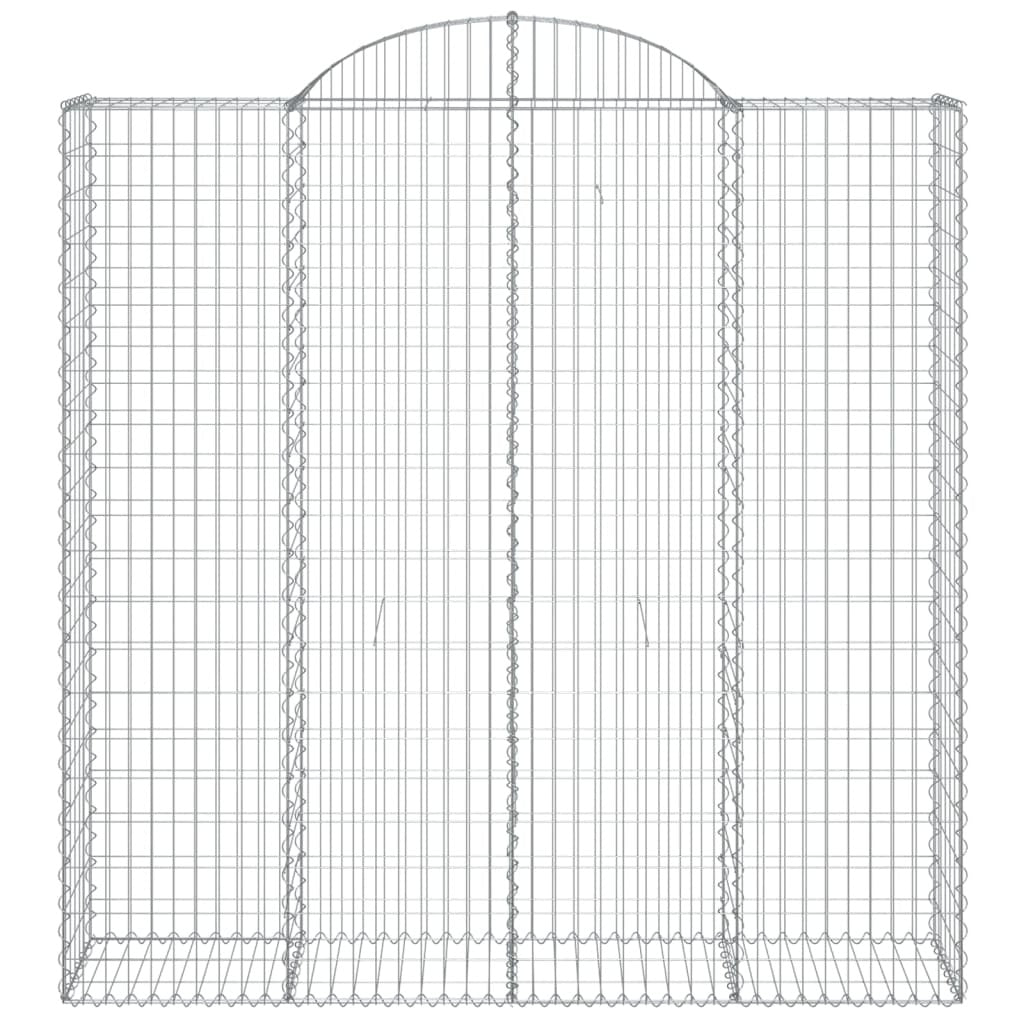Arched Gabion Baskets 7 pcs 200x50x200/220 cm Galvanised Iron