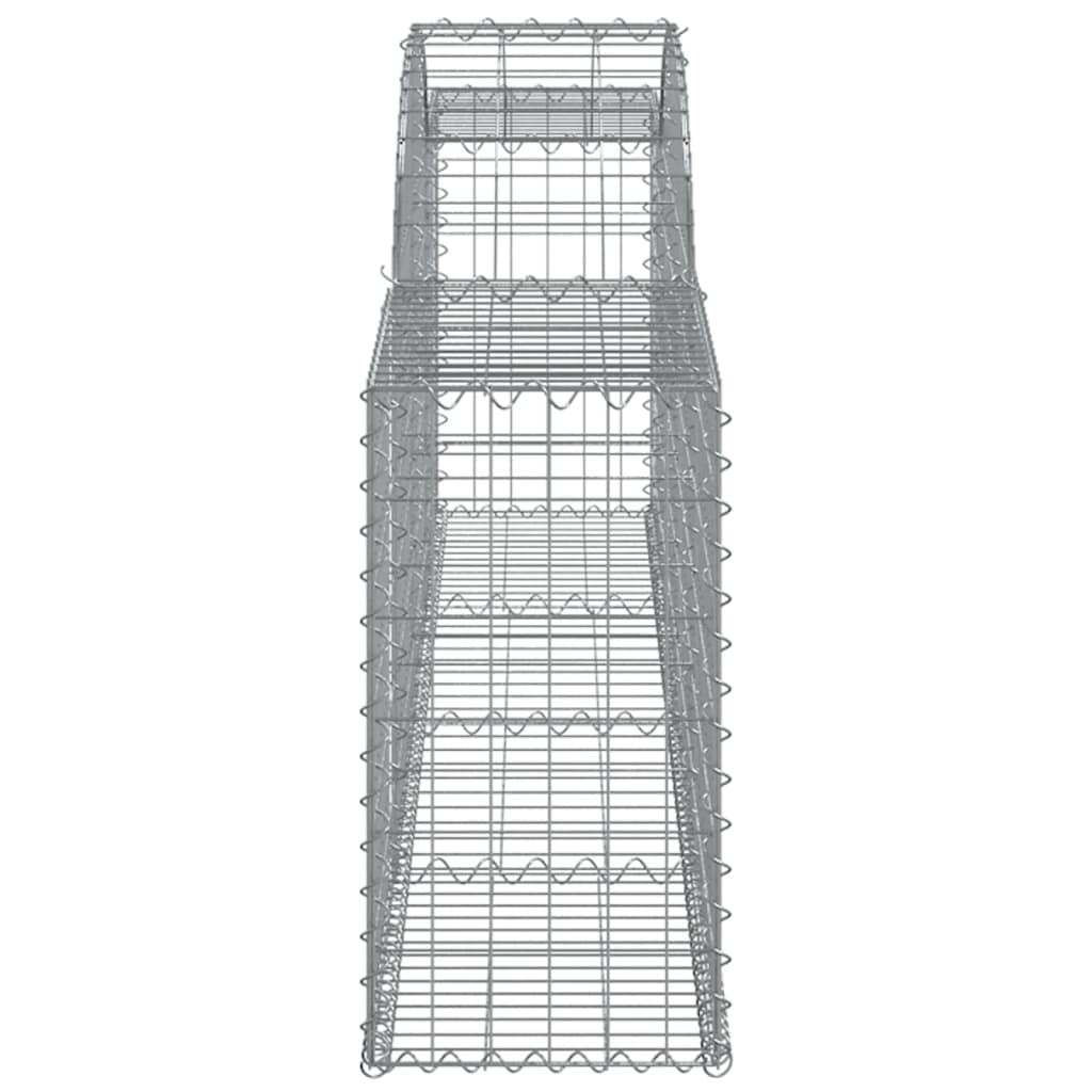Arched Gabion Baskets 13 pcs 300x30x60/80 cm Galvanised Iron