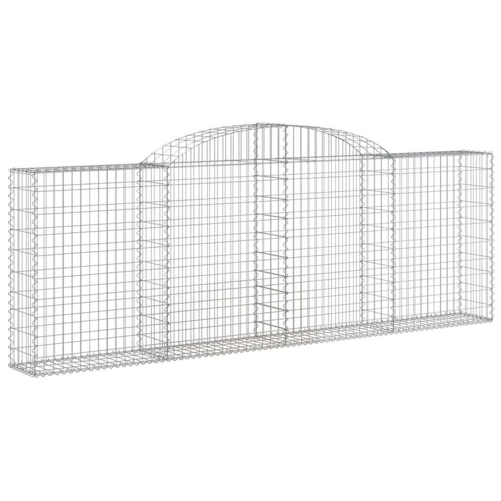 Arched Gabion Baskets 25 pcs 300x30x100/120 cm Galvanised Iron