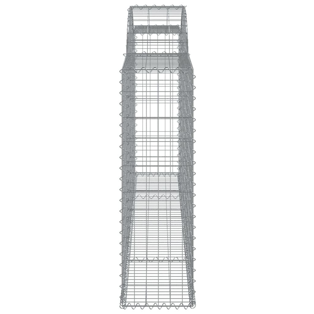 Arched Gabion Baskets 25 pcs 300x30x100/120 cm Galvanised Iron