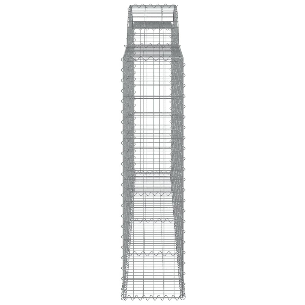 Arched Gabion Baskets 5 pcs 300x30x120/140 cm Galvanised Iron