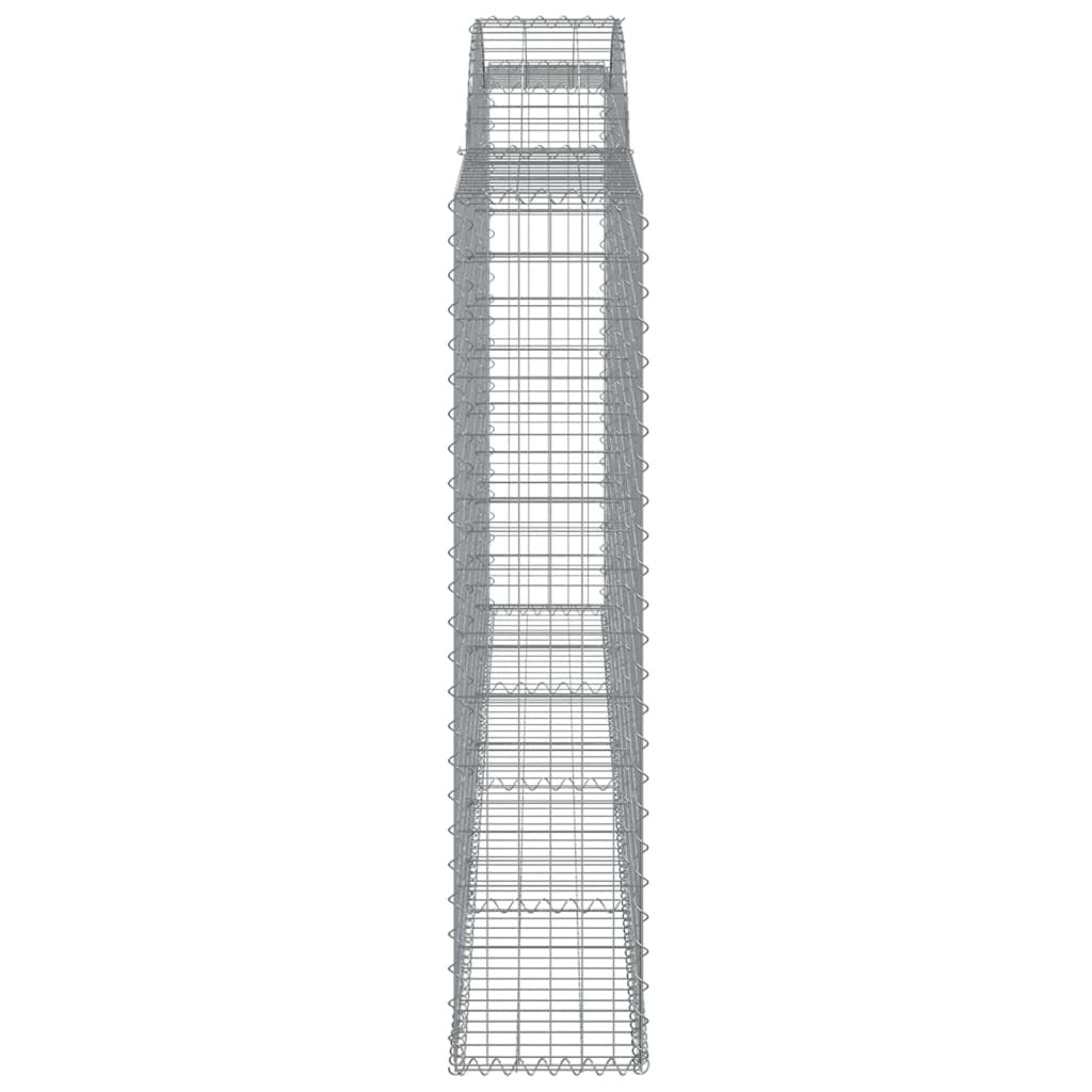 Arched Gabion Baskets 17 pcs 300x30x140/160 cm Galvanised Iron