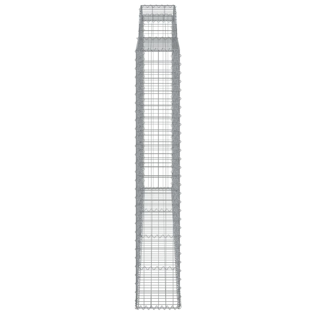 Arched Gabion Baskets 3 pcs 300x30x180/200 cm Galvanised Iron