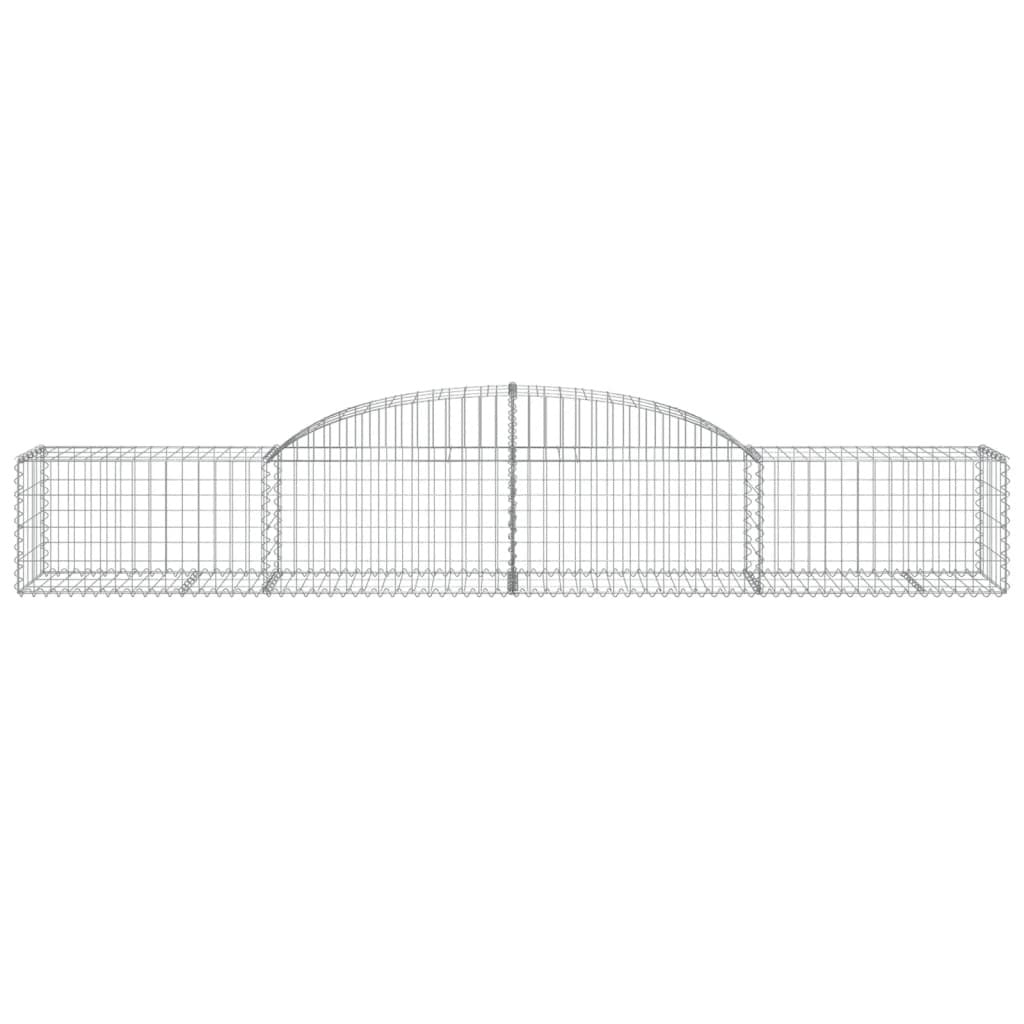 Arched Gabion Baskets 25 pcs 300x50x40/60 cm Galvanised Iron