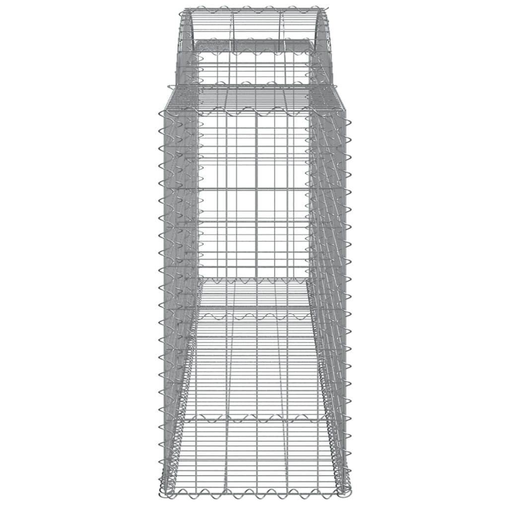 Arched Gabion Baskets 5 pcs 300x50x100/120 cm Galvanised Iron