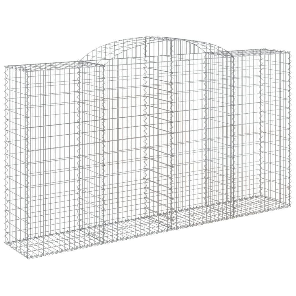 Arched Gabion Baskets 25 pcs 300x50x160/180 cm Galvanised Iron