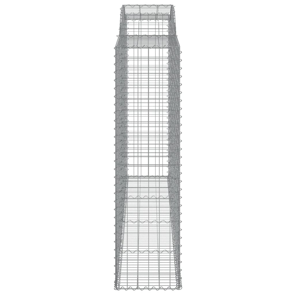Arched Gabion Baskets 3 pcs 300x50x180/200 cm Galvanised Iron