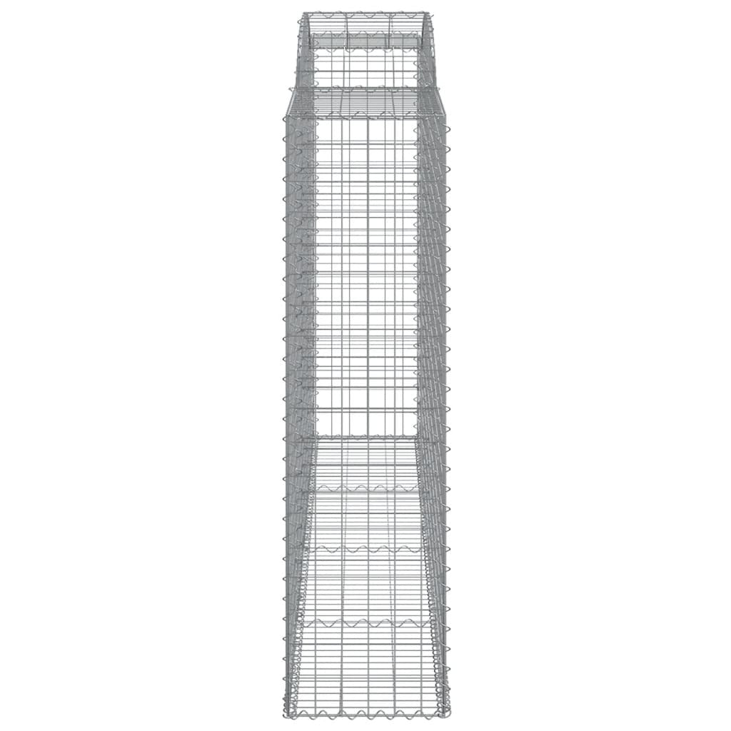 Arched Gabion Baskets 5 pcs 300x50x180/200 cm Galvanised Iron