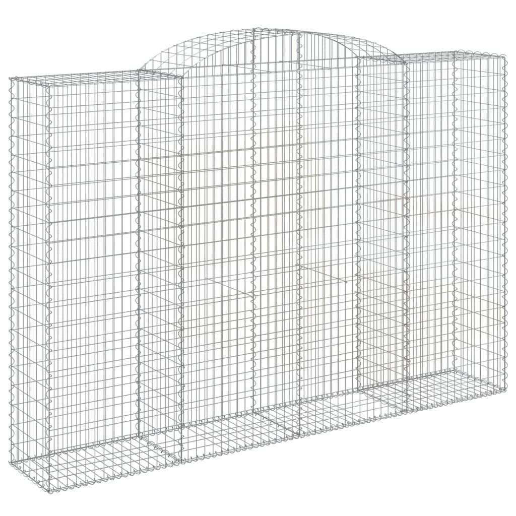 Arched Gabion Baskets 11 pcs 300x50x200/220 cm Galvanised Iron