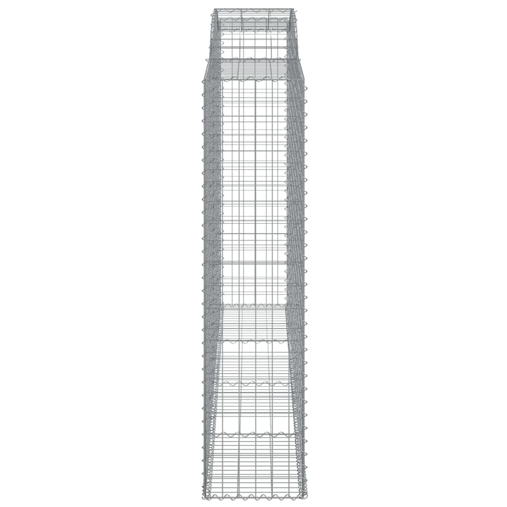 Arched Gabion Baskets 11 pcs 300x50x200/220 cm Galvanised Iron
