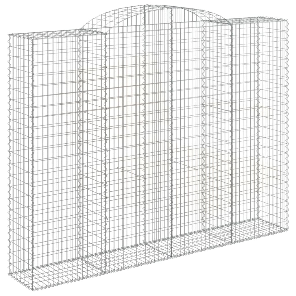 Arched Gabion Baskets 13 pcs 300x50x220/240 cm Galvanised Iron
