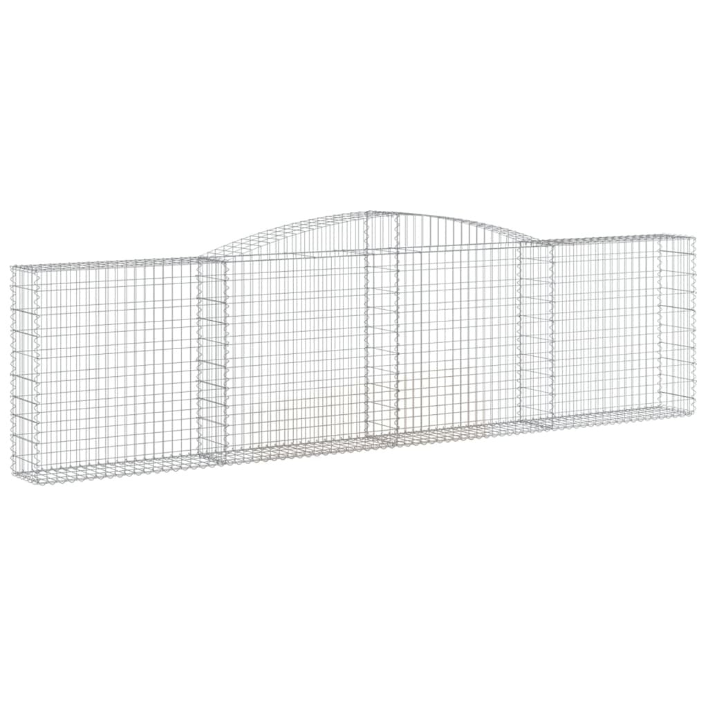 Arched Gabion Baskets 25 pcs 400x30x100/120 cm Galvanised Iron