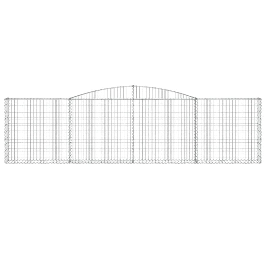Arched Gabion Baskets 25 pcs 400x30x100/120 cm Galvanised Iron