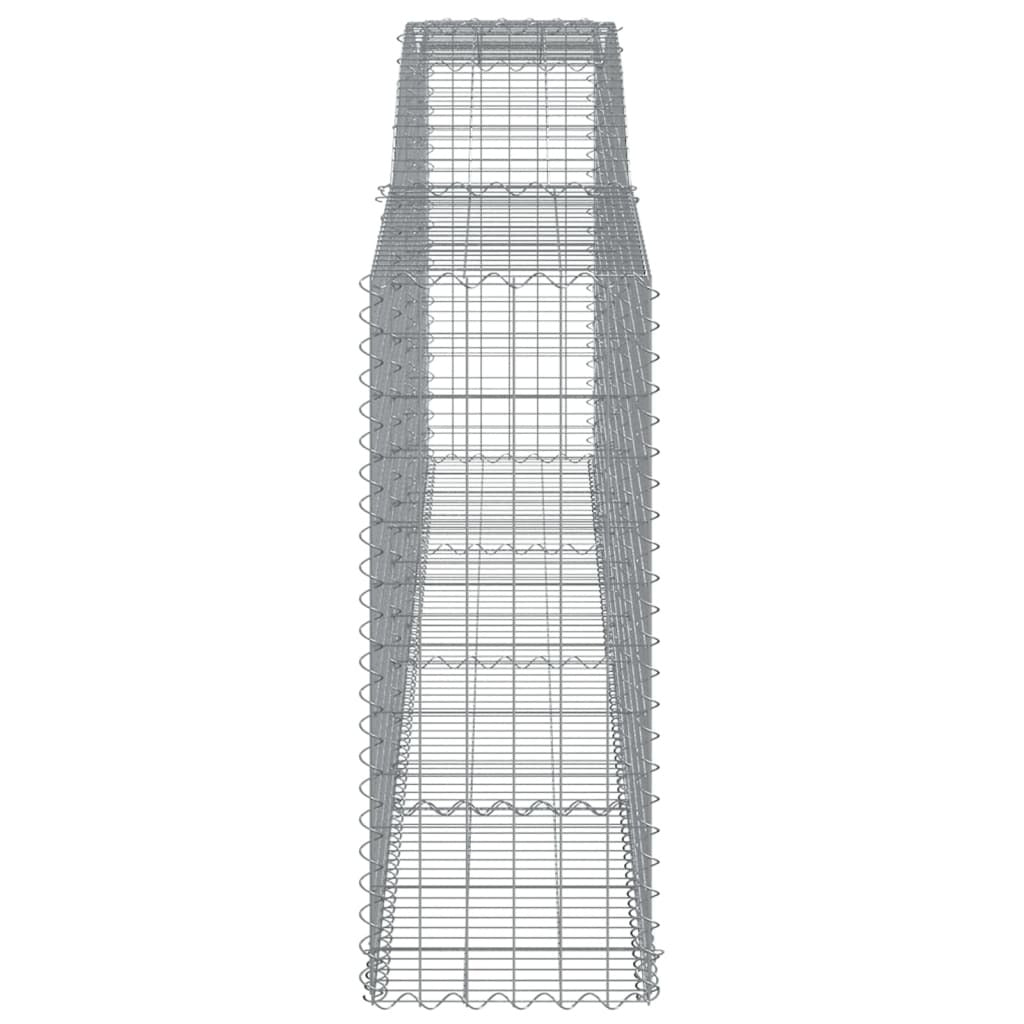 Arched Gabion Baskets 15 pcs 400x50x120/140 cm Galvanised Iron