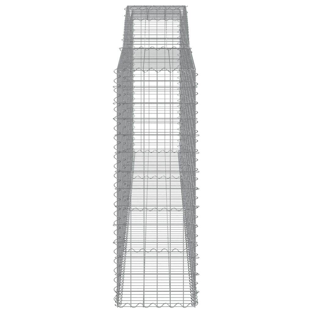 Arched Gabion Baskets 3 pcs 400x50x140/160 cm Galvanised Iron