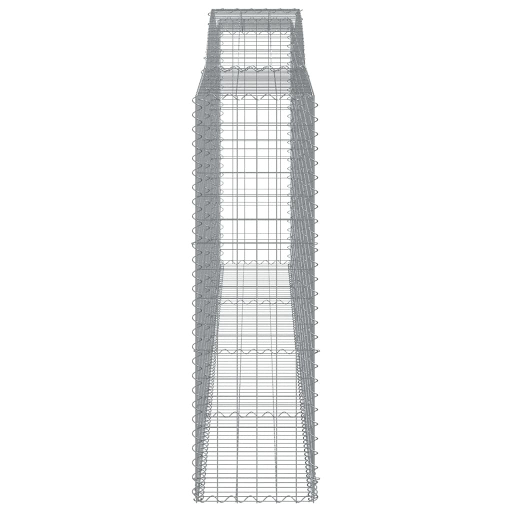 Arched Gabion Baskets 3 pcs 400x50x160/180 cm Galvanised Iron