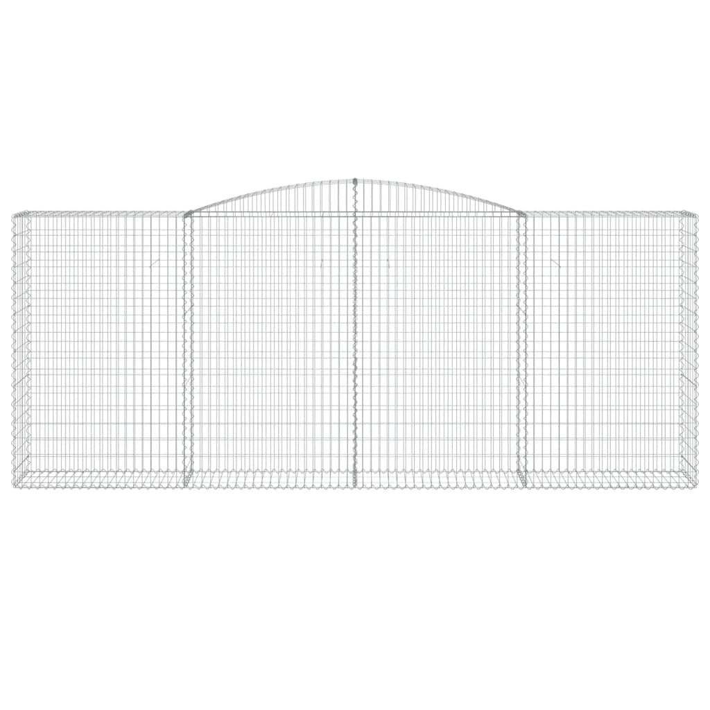 Arched Gabion Baskets 5 pcs 400x50x160/180 cm Galvanised Iron