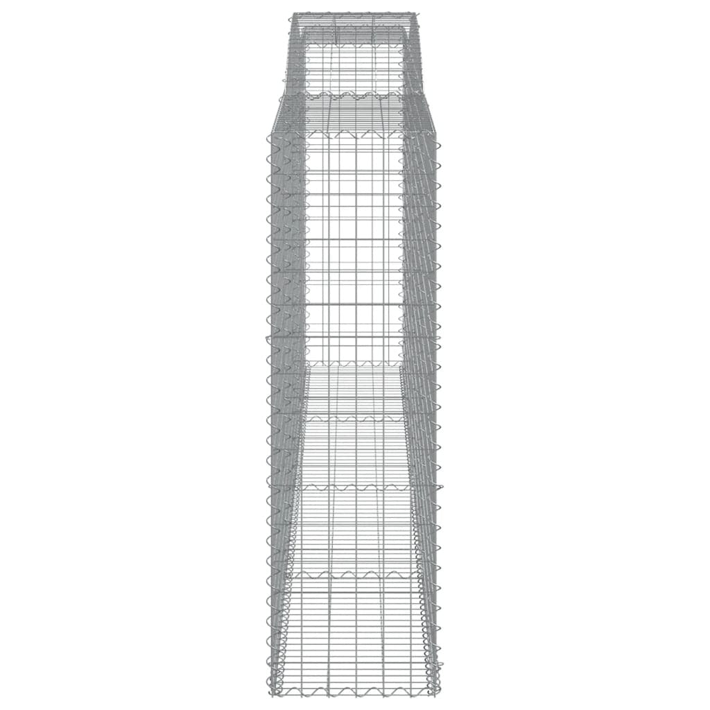Arched Gabion Baskets 5 pcs 400x50x160/180 cm Galvanised Iron