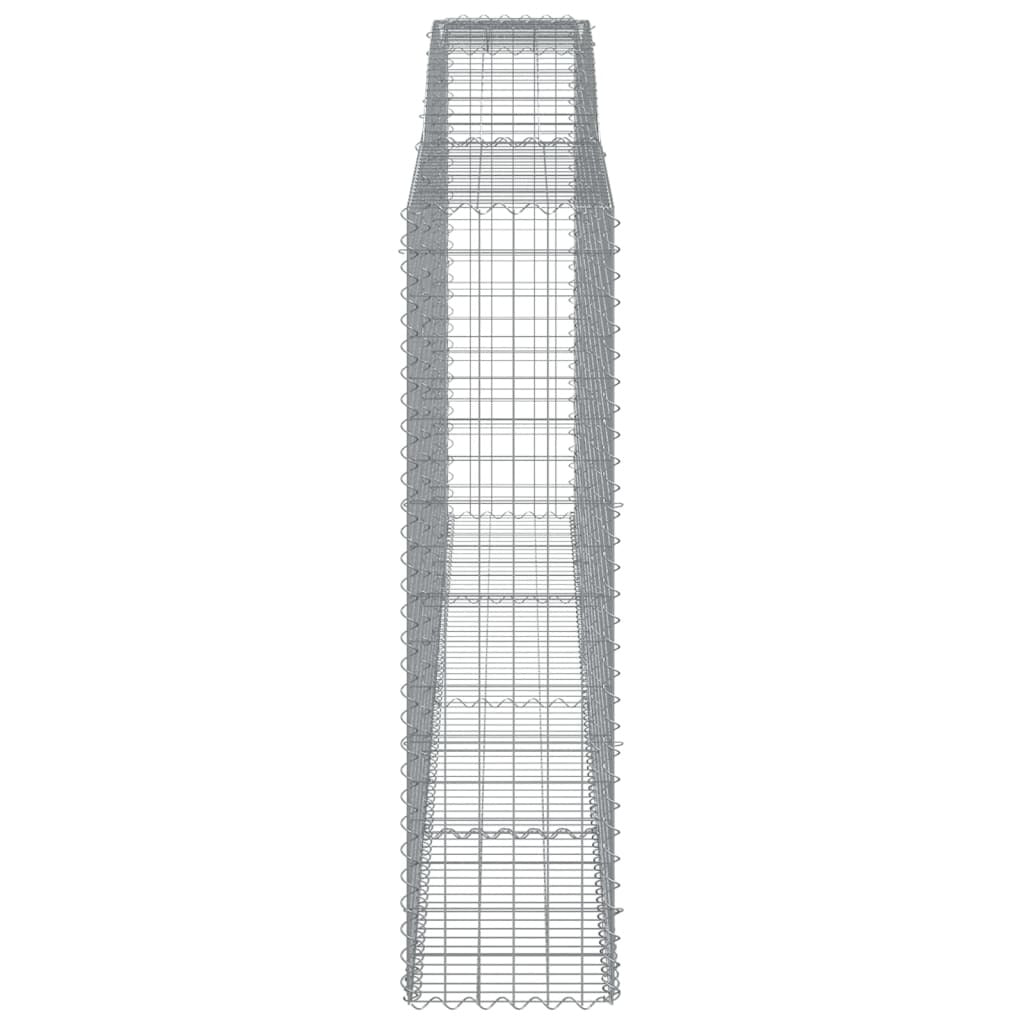 Arched Gabion Baskets 5 pcs 400x50x180/200 cm Galvanised Iron