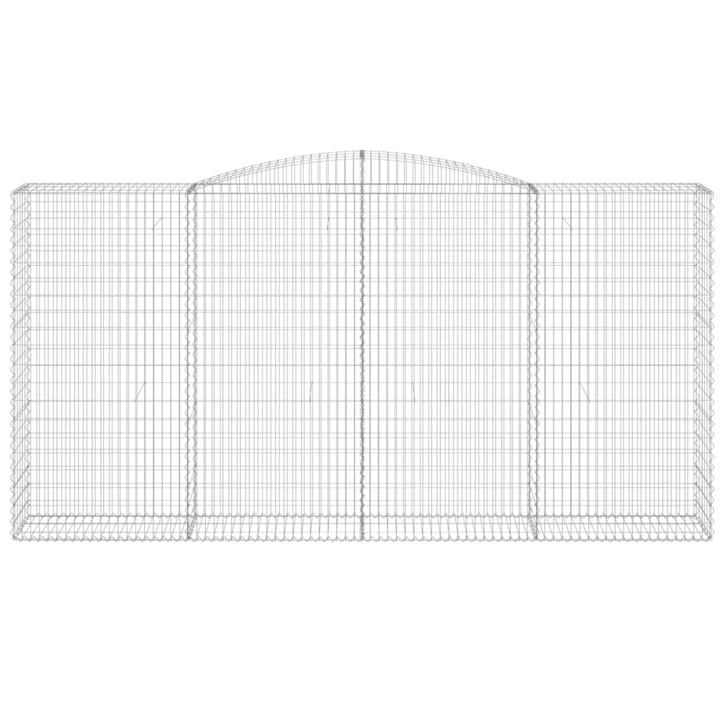 Arched Gabion Baskets 5 pcs 400x50x200/220 cm Galvanised Iron