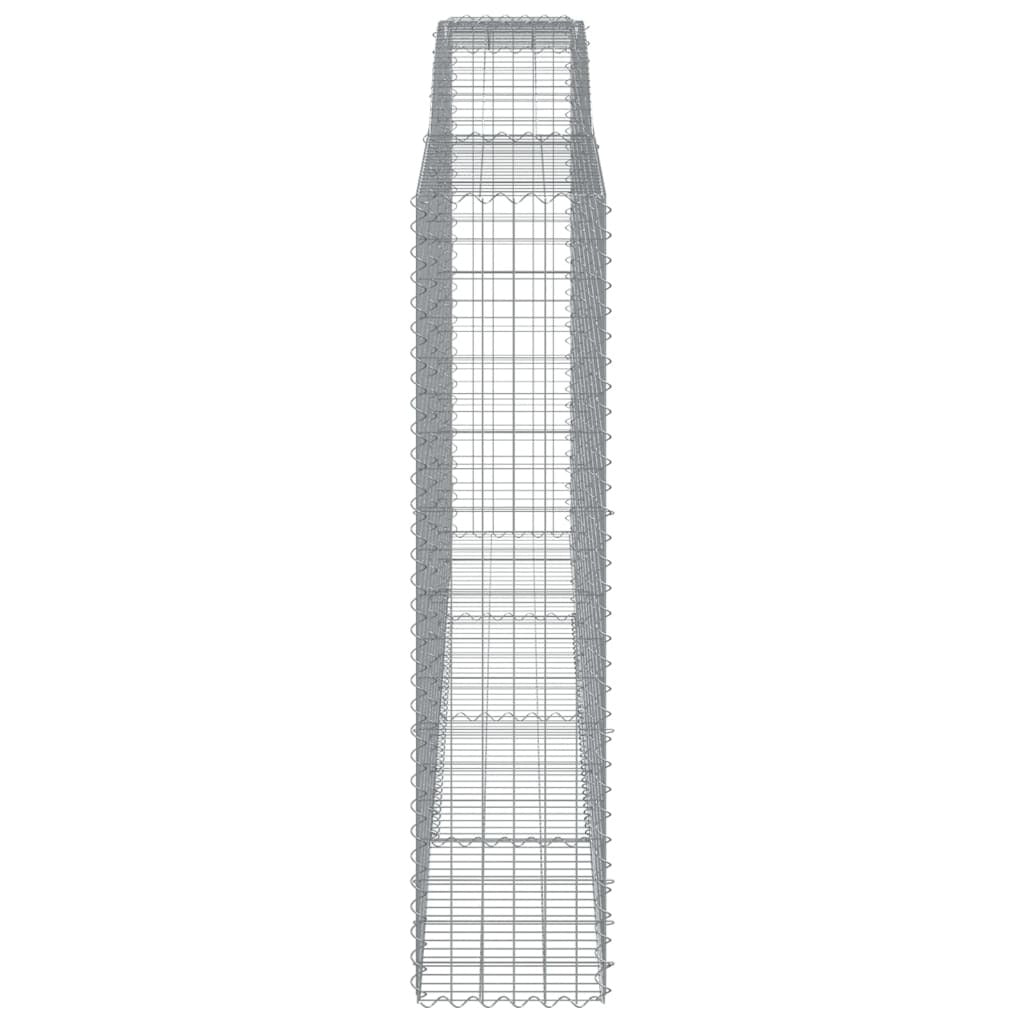 Arched Gabion Baskets 7 pcs 400x50x200/220 cm Galvanised Iron