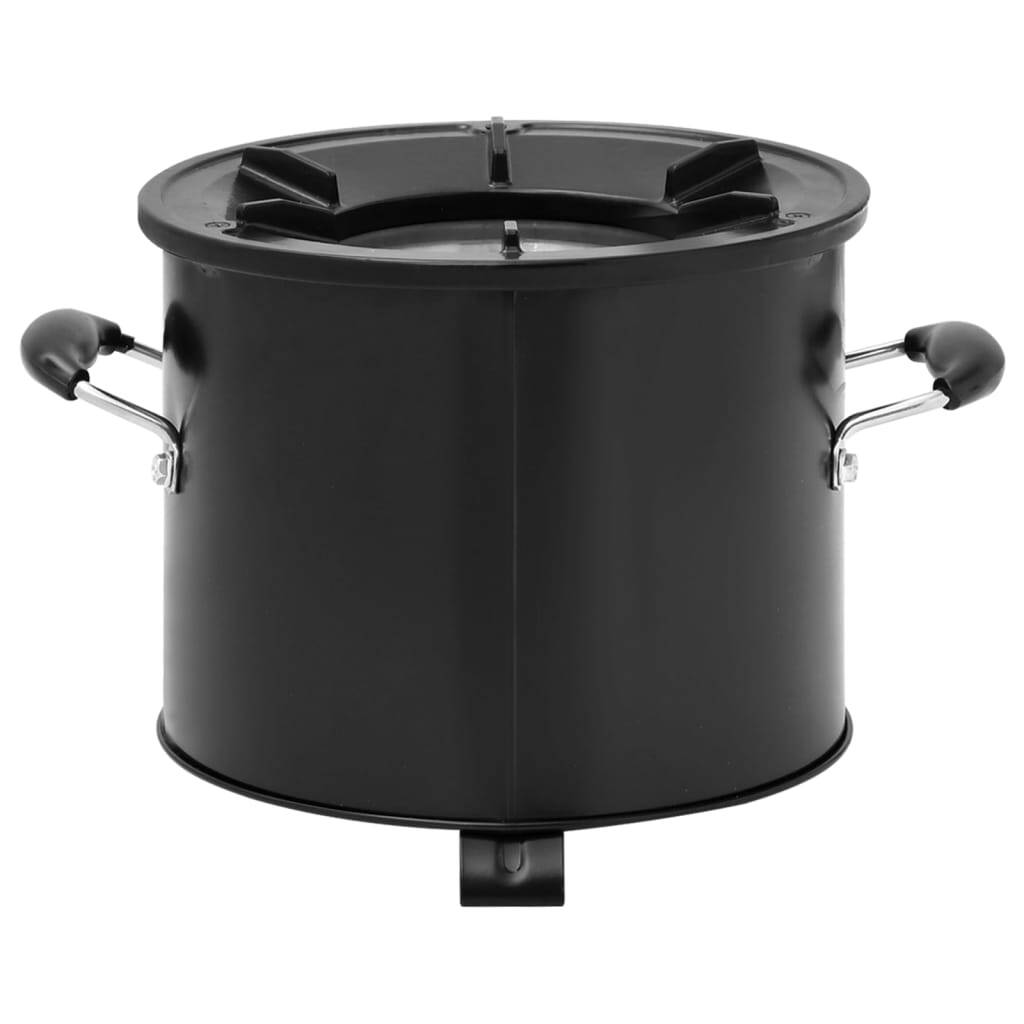 Camping Wood Stove Black 36x26x22.5 cm Metal