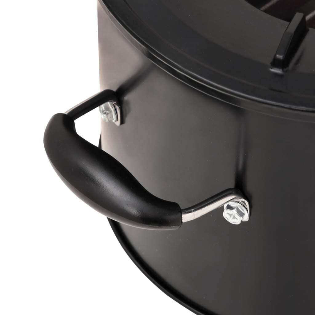 Camping Wood Stove Black 36x26x22.5 cm Metal