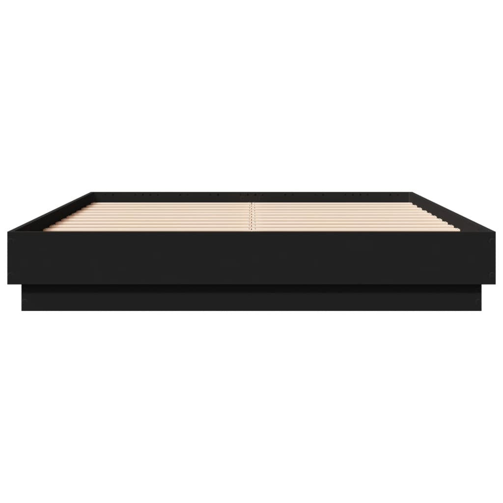 Bed Frame without Mattress Black 135x190 cm Double