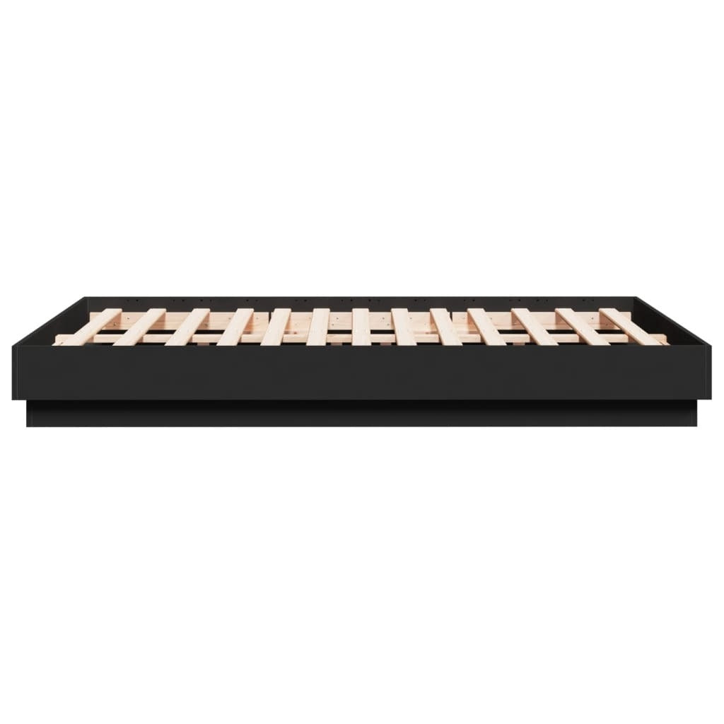 Bed Frame without Mattress Black 135x190 cm Double