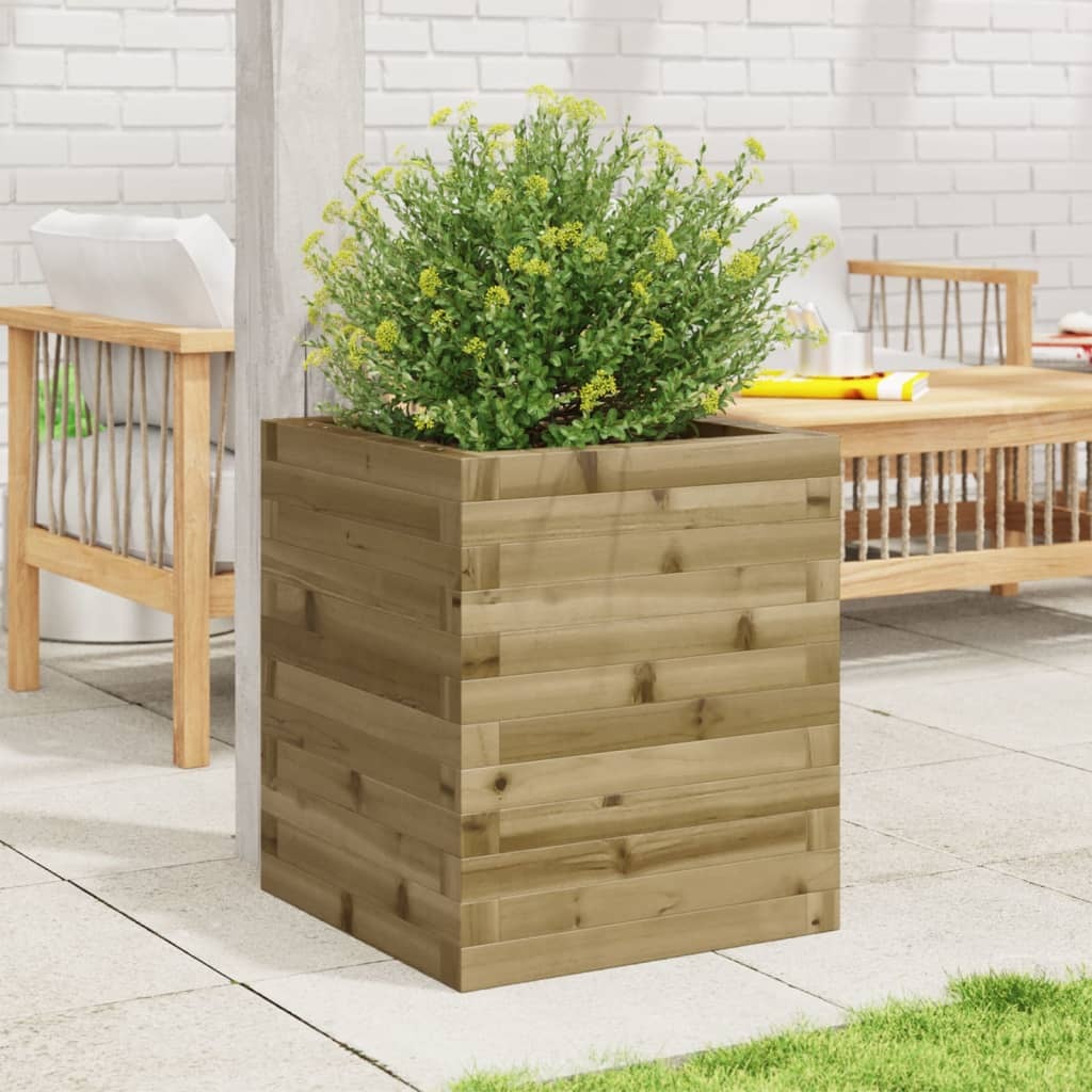 Garden Planter 40x40x46 cm Impregnated Wood Pine