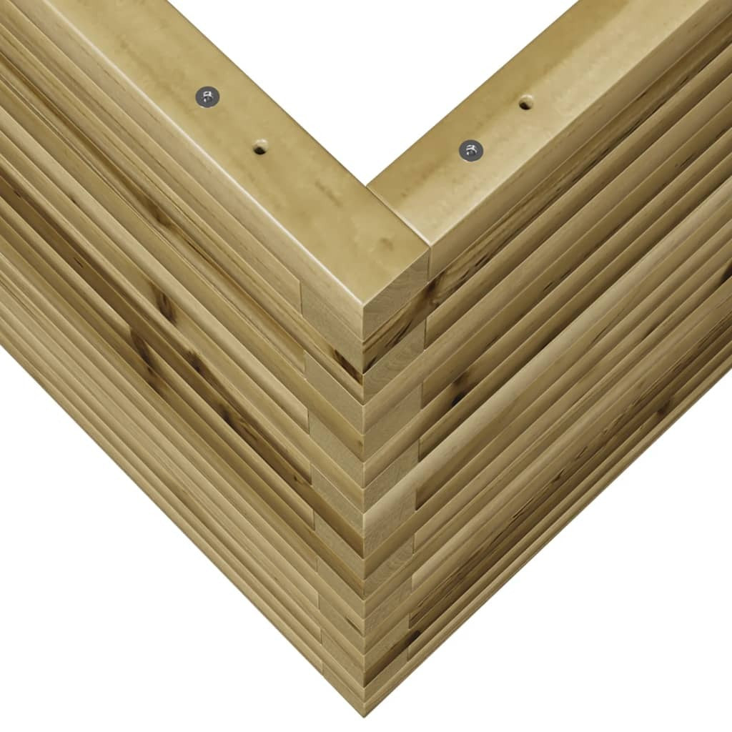 Garden Planter 70x70x68.5 cm Impregnated Wood Pine