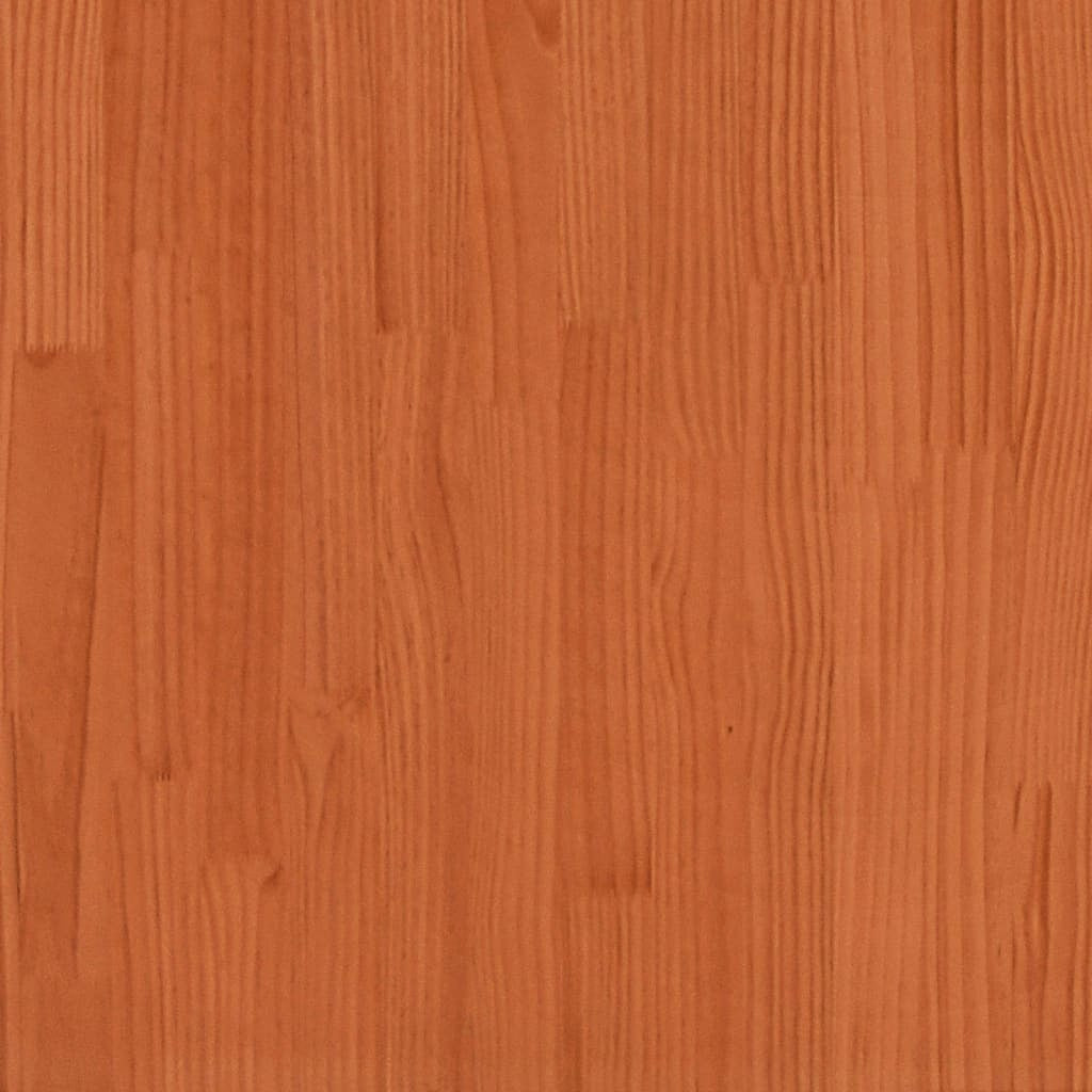 Garden Planter Wax Brown 80x80x68.5 cm Solid Wood Pine