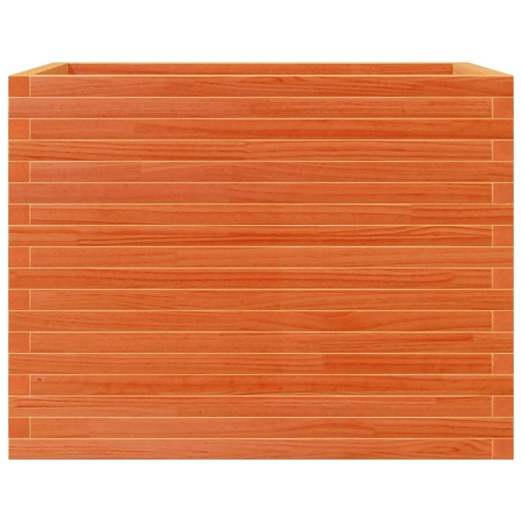 Garden Planter Wax Brown 90x60x68.5 cm Solid Wood Pine