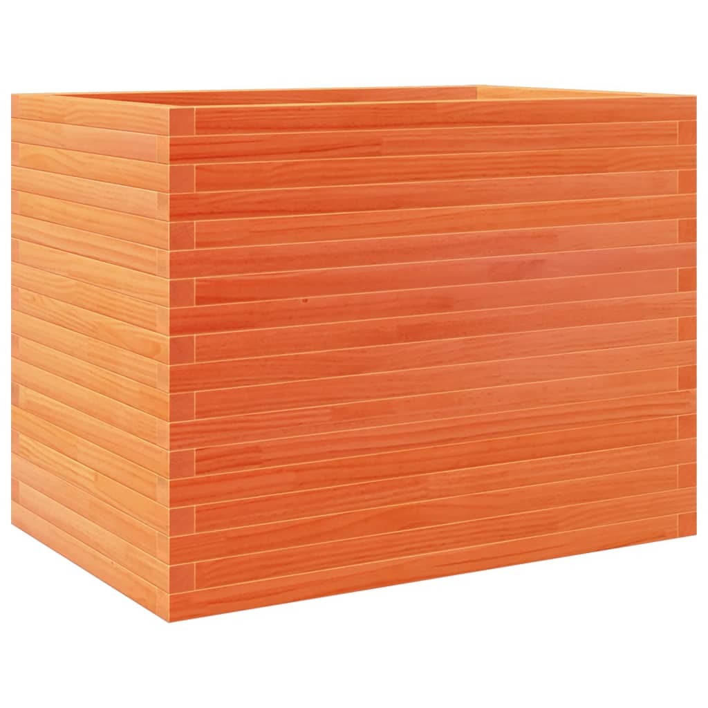 Garden Planter Wax Brown 90x60x68.5 cm Solid Wood Pine