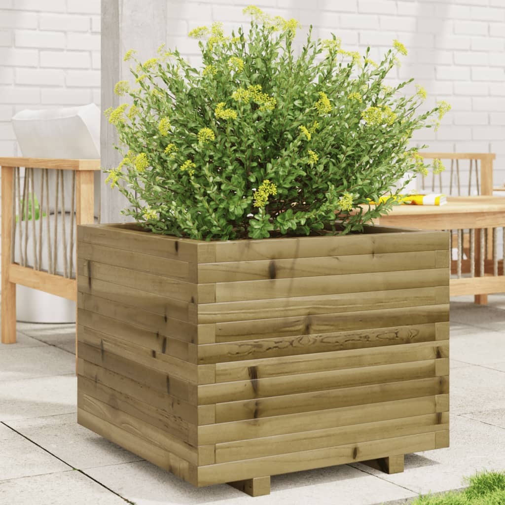 Garden Planter 60x60x49.5 cm Impregnated Wood Pine