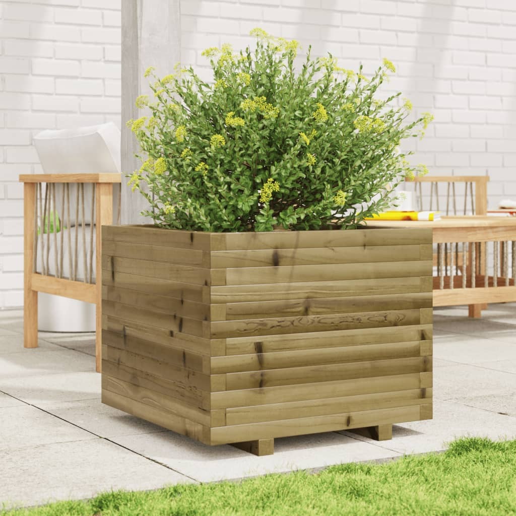 Garden Planter 60x60x49.5 cm Impregnated Wood Pine