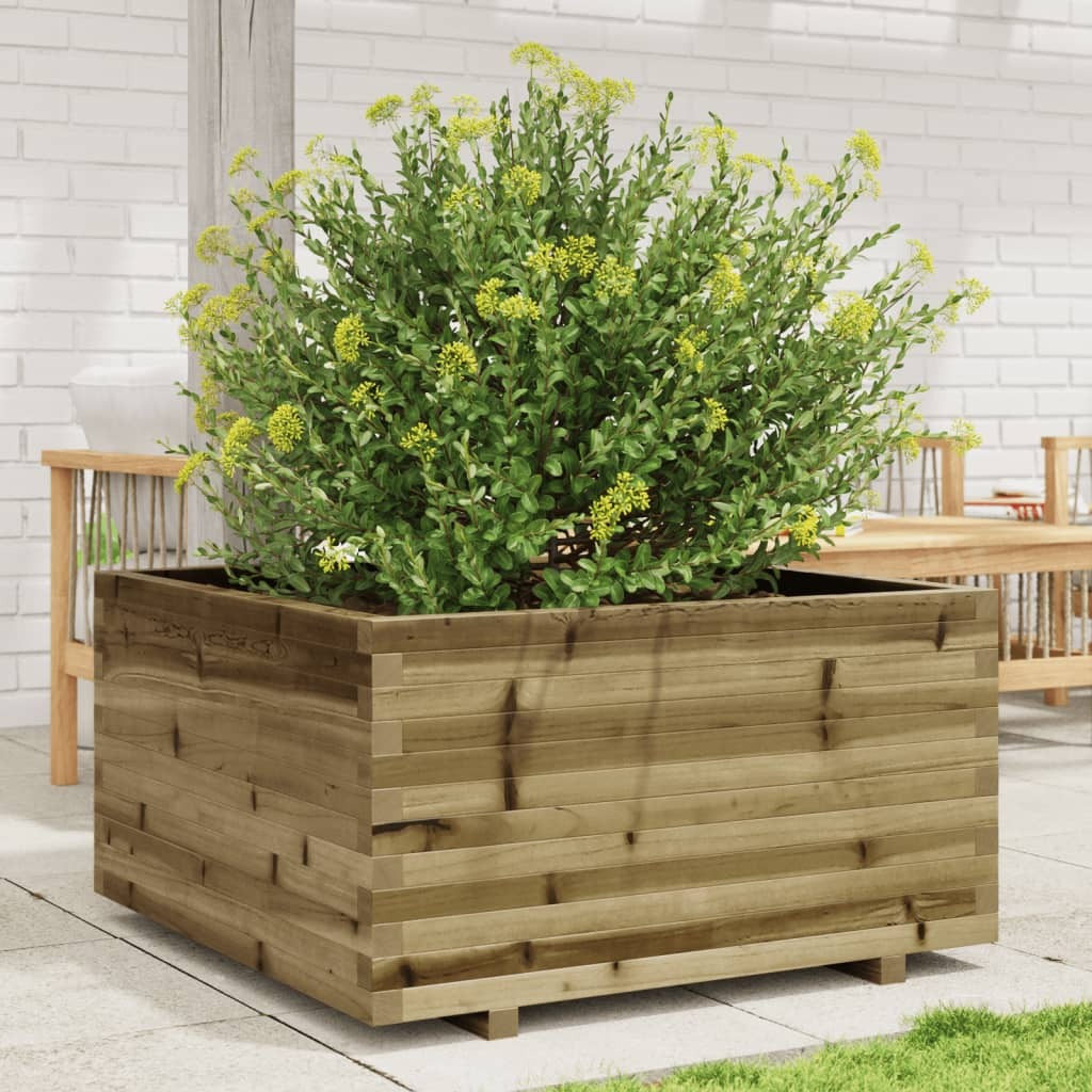 Garden Planter 90x90x49.5 cm Impregnated Wood Pine