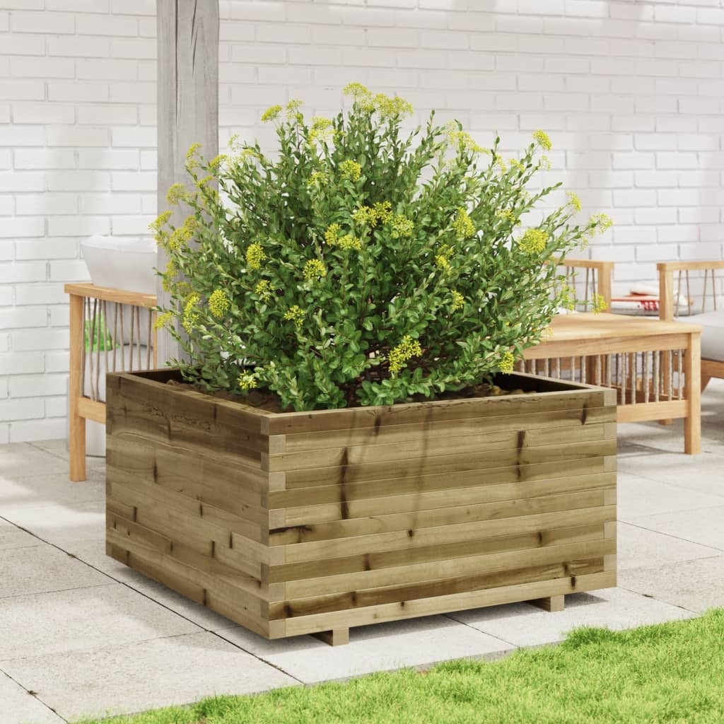 Garden Planter 90x90x49.5 cm Impregnated Wood Pine