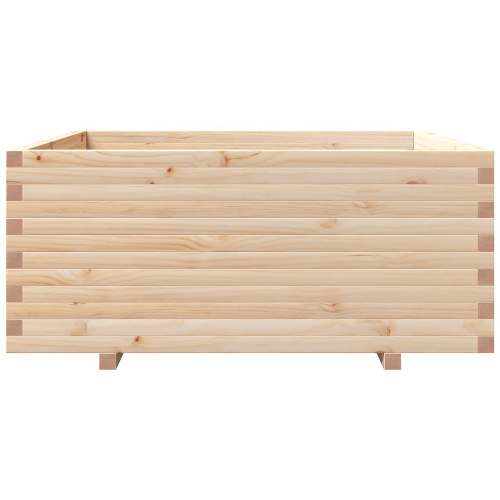Garden Planter 110x110x49.5 cm Solid Wood Pine